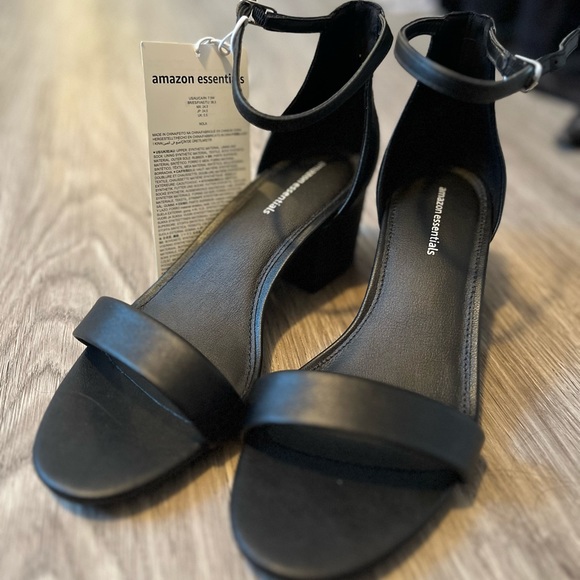 Black Strappy Heels - Picture 4 of 4